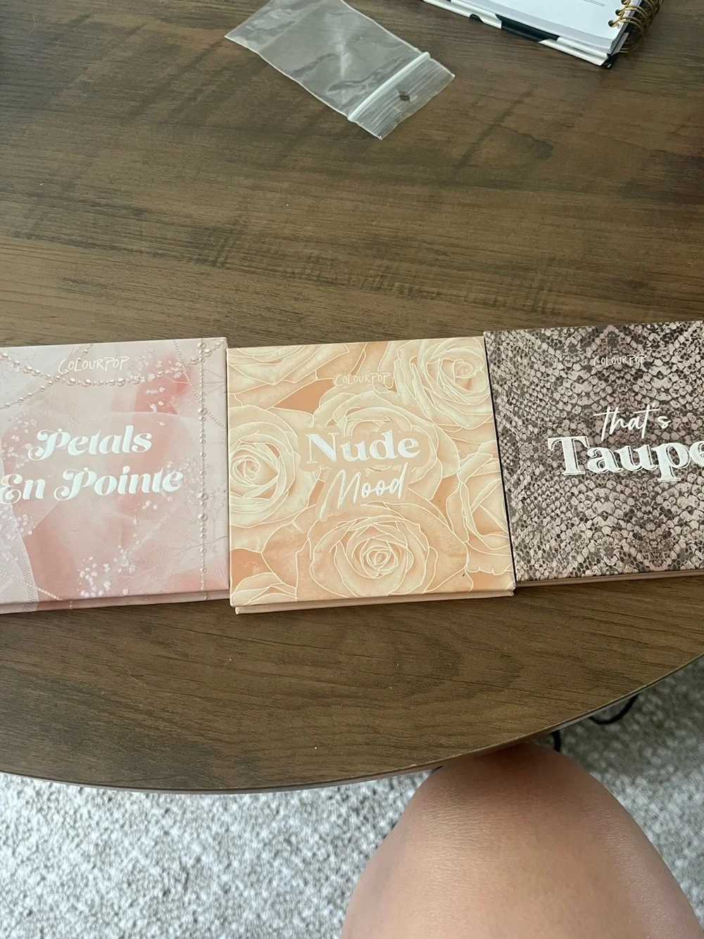ColourPop Eyeshadow Trio - Pink, Nude, Taupe